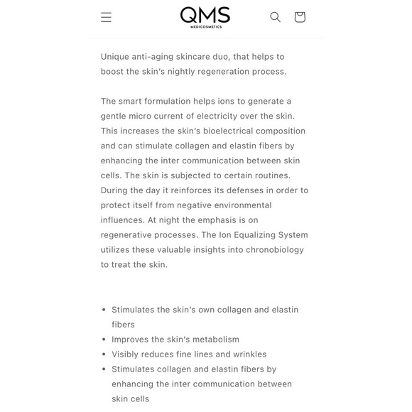 QMS • Advanced Ion Equalizing System • Mineral Mist• Peptide Cream • Fine Lines - Picture 5 of 5